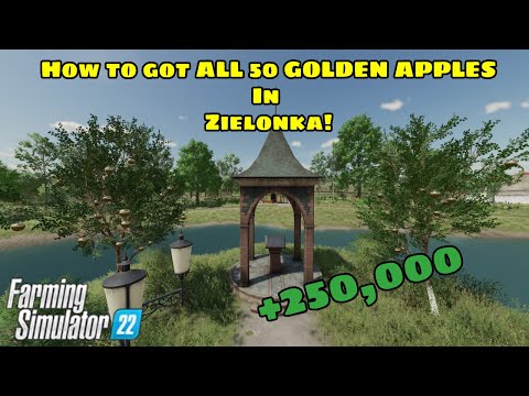 How to get ALL 50 GOLDEN APPLES on Zielonka! - Farming Simulator 22 Premium Expansion