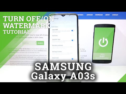 How to Turn On/Off Camera Watermark in SAMSUNG Galaxy A03s – Customize Watermark