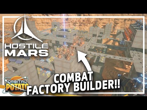 MASSIVE Combat Factory Builder!! - Hostile Mars - Automation Base Builder