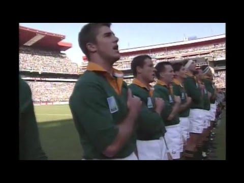 Anthem: South Africa sing passionately at RWC 1995
