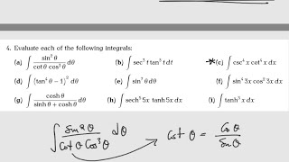Integration using trig identities