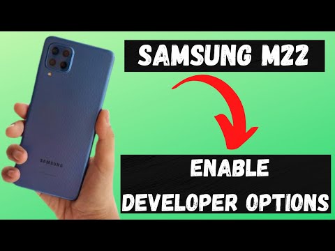 Samsung m22 developer options settings