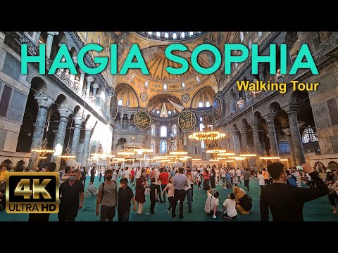 🇹🇷 Hagia Sophia | 4K Walking Tour | ISTANBUL | 🇹🇷 Turkey