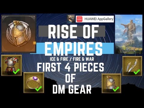 Making the first 4 pieces of Dragon Master Gear - Rise Of Empires Ice & Fire