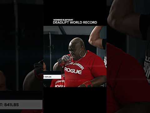 Womens Elephant Deadlift World Record 641Lbs #strongman #viral #deadlift #shorts