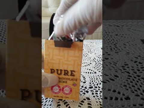 MAX BRENNER PURE DARK CHOCOLATE THINS|SOUND ASMR|#shortsvideo #shorts #asmr