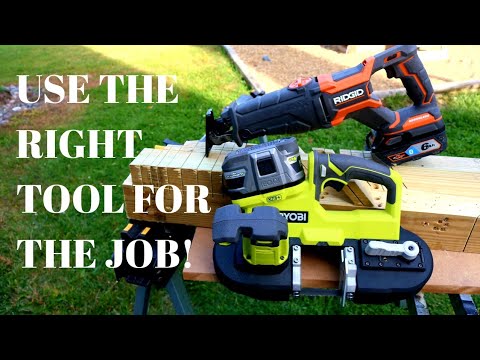 Use the right tool for the job ( Portable Band Saw vs. Recip Saw) Which saw you SHOULD be using.