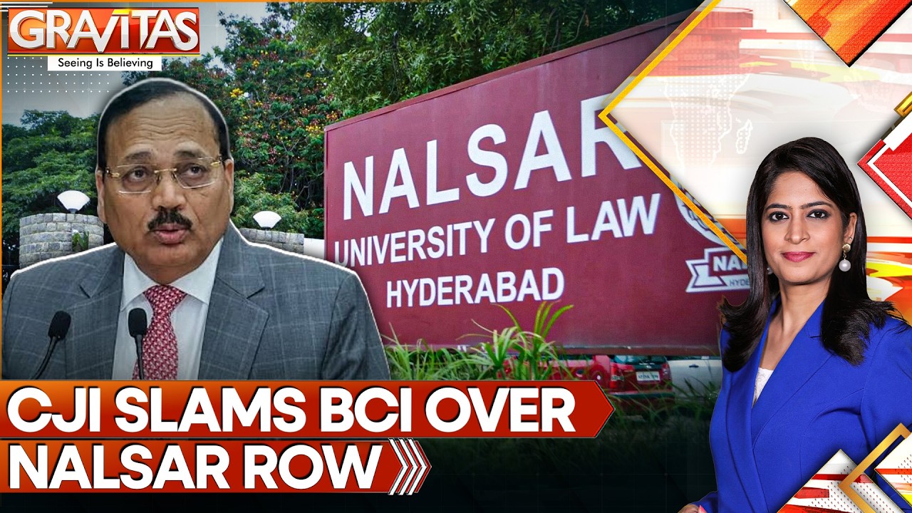 CJI Slams Bar Council Of India Over NALSAR Enrollment Row | GRAVITAS