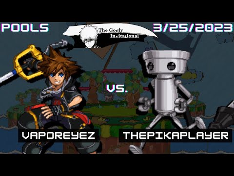 VaporeyeZ (Sora) vs. ThePikaPlayer (Chibi) - SSF2 Pools - The Godly Invitational