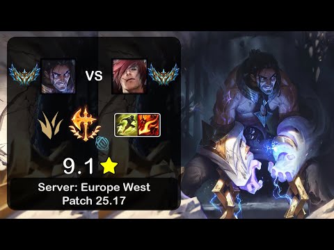 Sylas Jungle vs Sett - EUW Challenger - Patch 25.17
