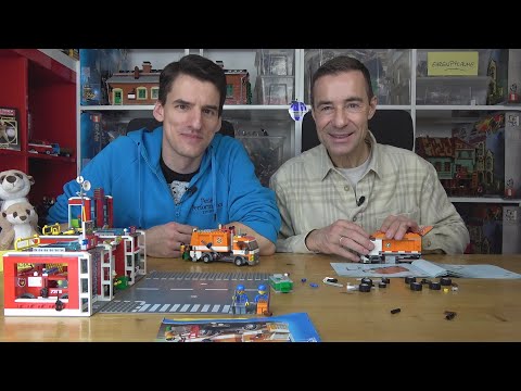 Die Ehrenpflaume baut mit dem Helden alte LEGO® City Müllwagen. Es wird wunderbar!