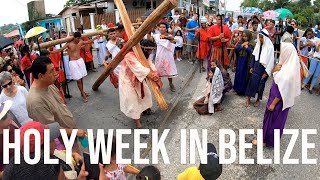 Easter in Belize - Crucifixion, Cycling Race, and Horse Derby