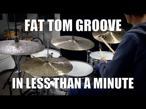 Fat Tom Groove in less than a Minute - Daily Drum Lesson