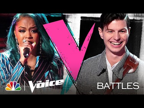 Tayler Green and Jacob Miller Battle for Team Kelly and Team Nick - The Voice Battles 2020