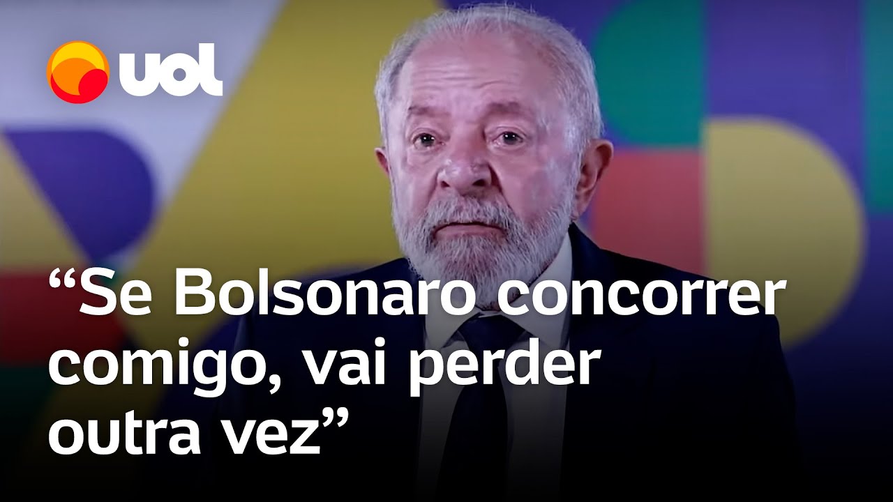 Bolsonaro vai perder se concorrer comigo, diz Lula: 'Tentou dar golpe e não merece absolvição'