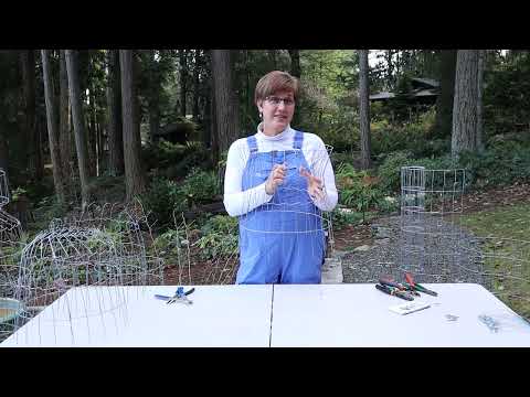 How to Make Wire Cage / Cloche to Protect or Support Plants