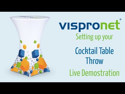 Cocktail Table Cover: How To Setup - [Vispronet]