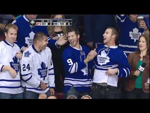 Lupul Goal - Red Wings 3 vs Leafs 4 - Jan 7th 2012 (HD)