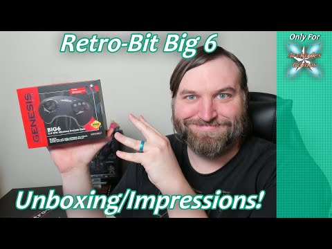 Retro-Bit Big 6 Sega Genesis Controller Unboxing/Impressions!