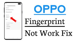 OPPO Fingerprint Lock Not Working Problem Solve