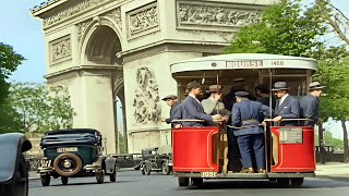 I used a new colorization technique restored and created a sound design for this Rare footage of Paris in the early 1930s Wander the grand