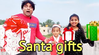 Santa gave me Christmas 🎄 gift  | comedy video | funny video | Prabhu Sarala lifestyle