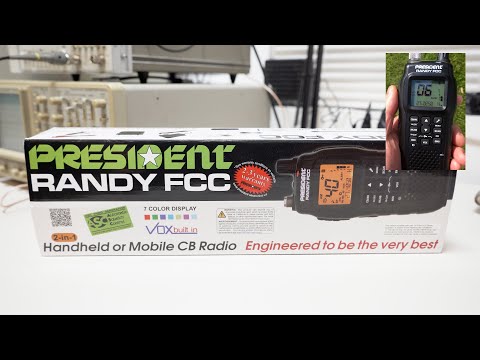President Randy FCC Handheld CB Radio AM 40 Channel - Full Walkthrough