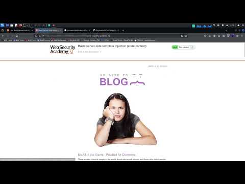 WebSecurityAcademy - Lab: Basic server-side template injection (code context)