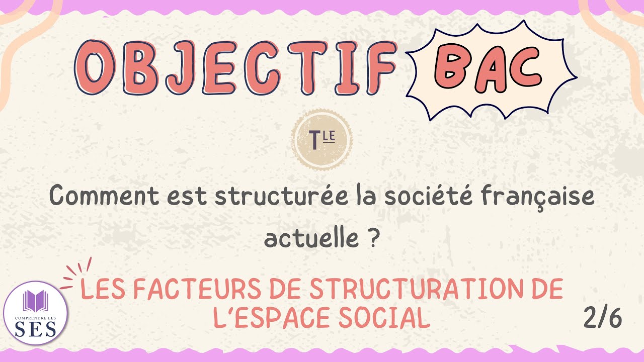 [BAC] Cours structure sociale - Les facteurs de structuration de l'espace social