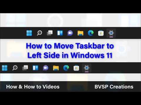 how to move taskbar windows 11 to side of screen