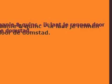 laanie & quinc - ik laat je rennen door de domstad