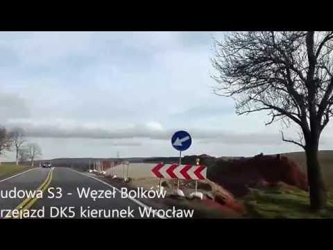 Przejazd DK5, budowa S3, węzeł Bolków