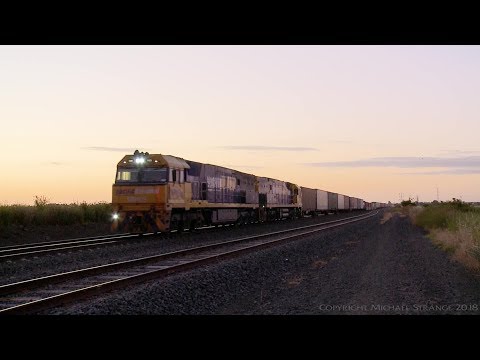 PM6 Intermodal Freight Train - PoathTV Australian Railways