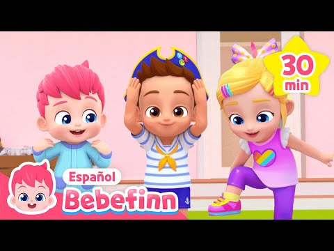 Cabeza, Hombros, Rodillas y Pies - Más Canciones Infantiles para Bailar🎶 | Bebefinn en español