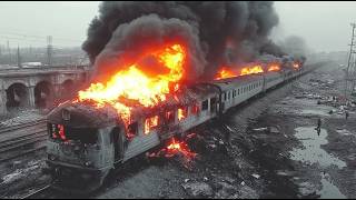 3 分钟前！满载朝鲜新兵的俄罗斯火车被乌克兰第一人称飞行器群烧死！