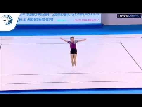 David Gavrilovici (ROU) - 2017 Aerobics European bronze medallist, junior individual men