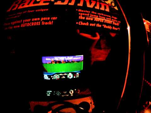Atari Race Drivin' arcade gameplay - Super Stunt Track