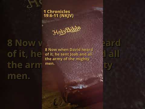 1 Chronicles 19:6-11 (NKJV)