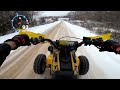 Yamaha YFZ350 Banshee Snow Drift Short Clip