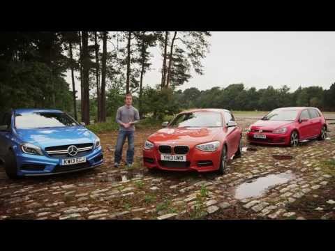 Mercedes A45 AMG vs BMW M135i vs Golf GTI