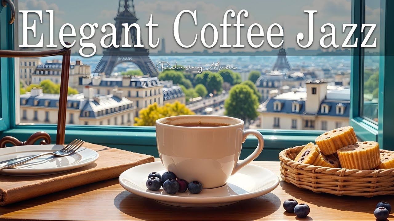 Elegant Coffee Jazz ☕ Bossa Nova background for Work, Great Moods and Stress Relief