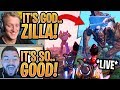 Tfue & Streamers React to New *LIVE EVENT* Robot vs Monster! - Fortnite Event Moments
