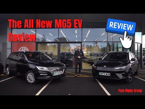 New MG5 EV Facelift - Side By Side Comparison - What's Different? | Paul Rigby MG