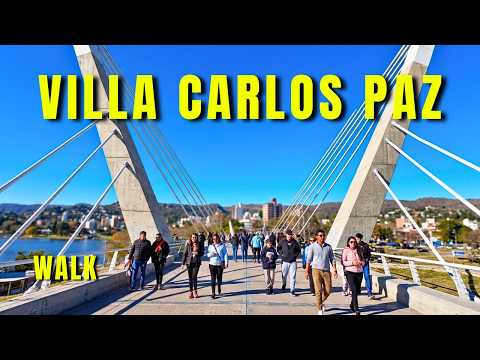 Villa Carlos Paz en VACACIONES DE INVIERNO | Walking Tour en 4K