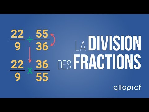 La division des fractions | Mathématiques | Alloprof