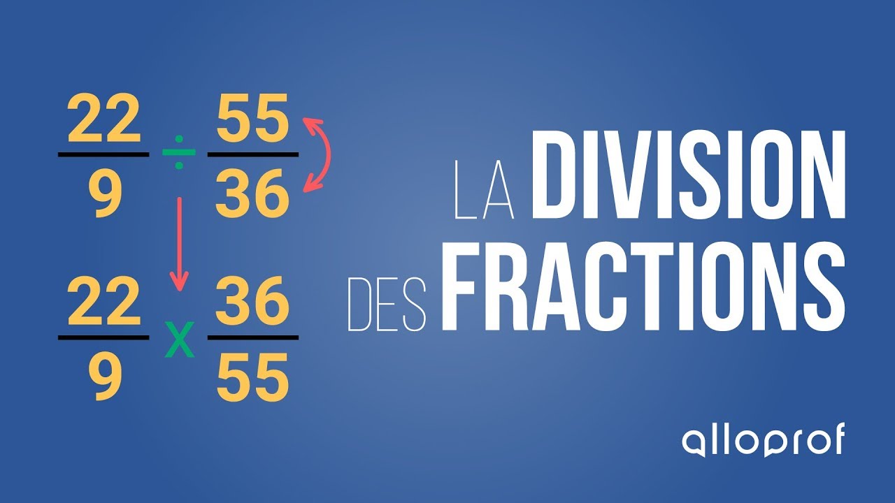 La division des fractions