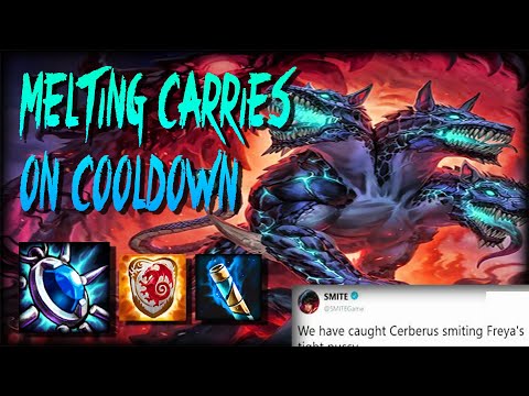 USE THIS CERB BUILD TO GET TOP DAMAGE EVERY TIME! -  Smite S8 Cerberus Solo (GM Ranked)