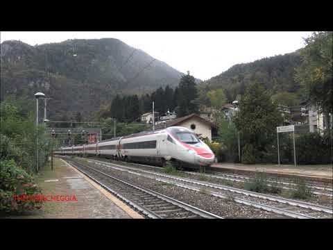 IL SALUTO DELL' ETR 610 SBB IN TRANSITO A VARZO (VB) SULLA LINEA DEL SEMPIONE. SAB. 10 - 10 - 2020.