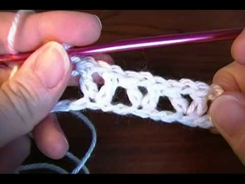 Crochet the V stitch