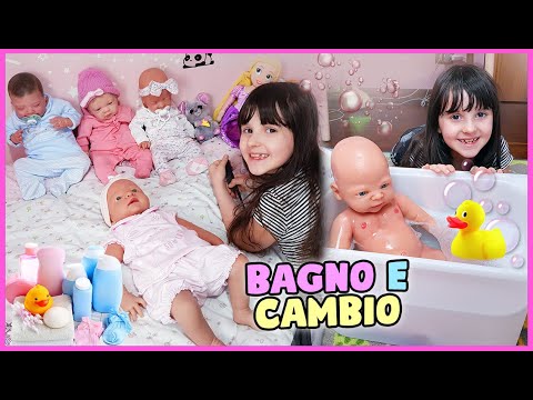 Bagnetto e cambio alla reborn in silicone